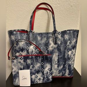 Christian Louboutin Cabata Tote Punk Denim Blue